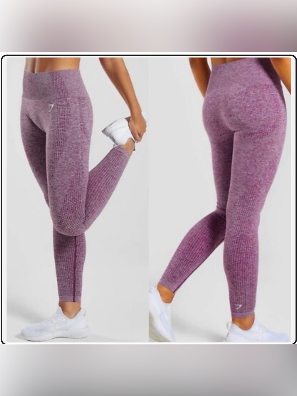 GYMSHARK vital seamless leggings size XS Purple